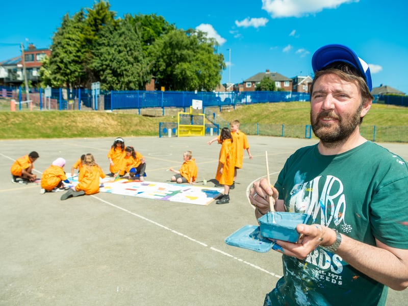 Fans of Andy's vibrant and thought-provoking urban art work can visit his store at the Leeds Merrion Centre.