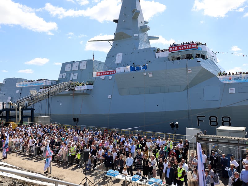HMS Glasgow and all those involved with her build.