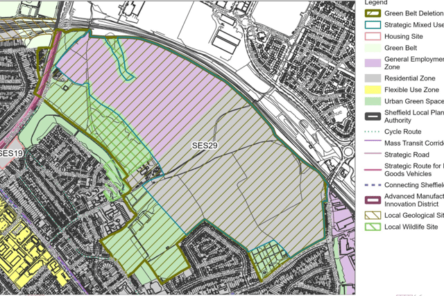 SES 29 under the Sheffield Local Plan, known as Handsworth Hall Farm or the Orgreave Park Site, has earmarked land off Finchwell Road in Handsworth for 870 homes.