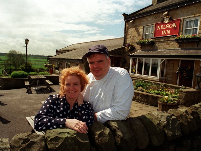 Did you enjoy a drink at The Nelson Inn on the Harrogate to Skipton Road back in the day? Pictured in April 1999 are manageress Anne Sutton and landlord David Newman.