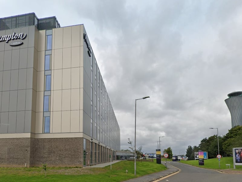 With two Hampton by Hilton airport hotels in Scotland – in Aberdeen and Edinburgh – these hotels received a fairly mixed response from travellers. Despite scoring 4-stars for their cleanliness, rooms, comfort and location, it received just two stars for factors including value for money, with rooms costing £138 per night on average.