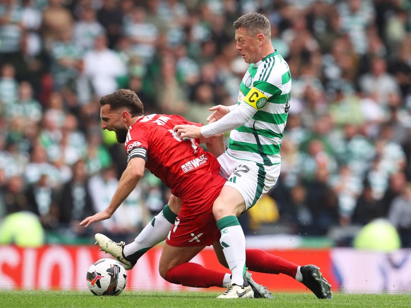 Dominated the opening hour of the game. Whenever an Aberdeen player thought he had time in the middle of the park, he was quickly disposessed by the Celtic captain. Never stopped trying to drive his side towards victory but ended the match in tears after seeing his opening penalty saved. 7