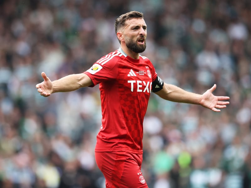 A captain's performance, the 33-year-old was a terrier in the middle of the park, where he looked more like his old self after a difficult spell covering at left-back. A fiesty display from the skipper which included a bout of handbags with Cameron Carter-Vickers. Got Aberdeen off the mark in the shoot-out with a thumping finish. 8