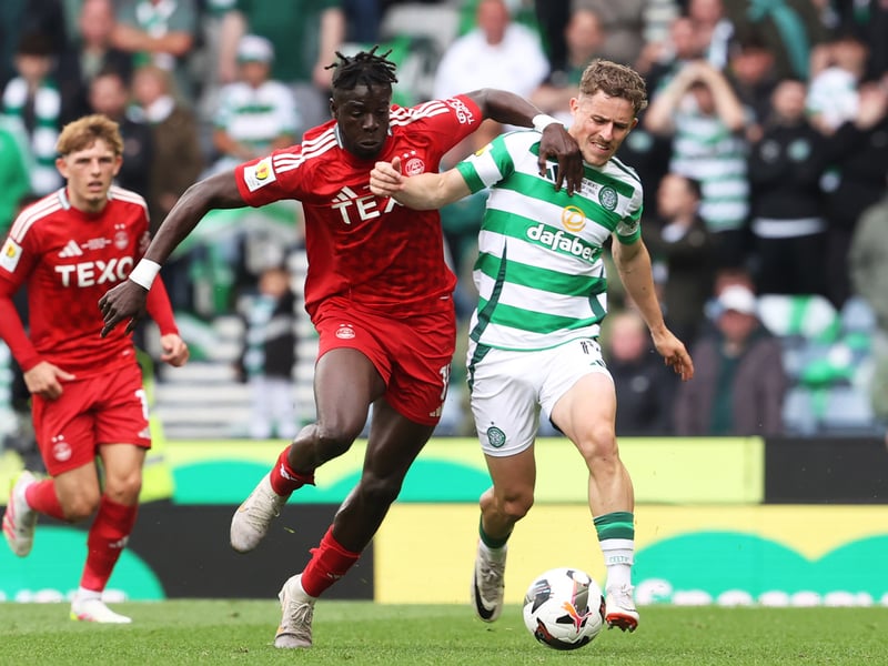 The Aberdeen bomb squad made all the difference. Pape Gueye was first off the bench in the 58th minute and changed the complexion of the game as his unorthodox style gave the Celtic defence a challenge that had not faced until then, and provided the Dons with a badly needed outlet. The triple change on 79 minutes - Dante Polvara, Oday Dabbagh and Shayden Morris - proved the match-defining moment, with Morris providing that dangerous low cross that Schmeichel spilled into his own net for the equaliser. Jack MacKenzie and Kristers Tobers also came on to play their part in a historic victory.