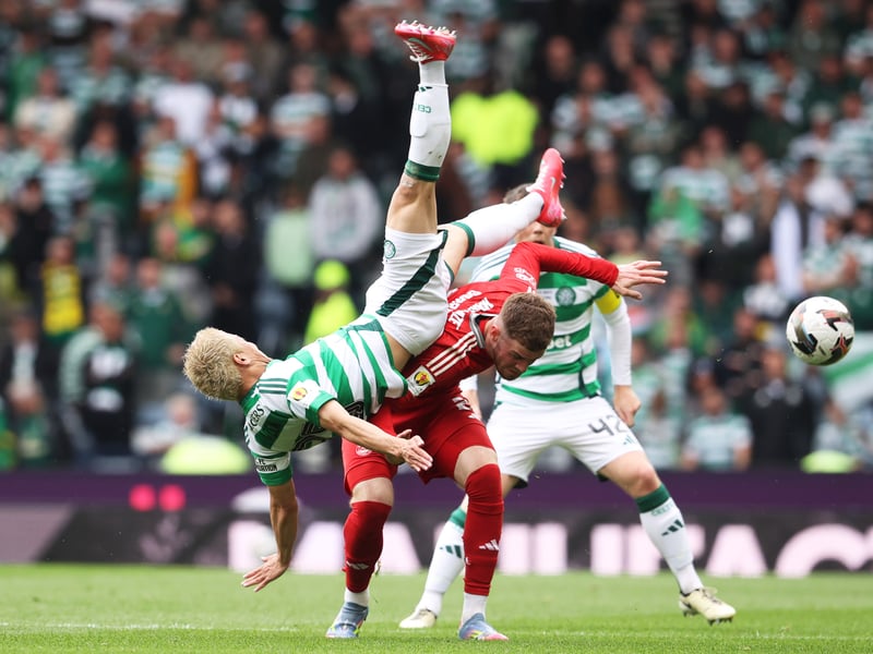 Had the chance to win the cup for Celtic when he bore down on goal in stoppage time at the end of the 90 but was unable to get the better of Dimitar Mitov. Scotland's player of the year was not as dangerous as he normally is. 6 
