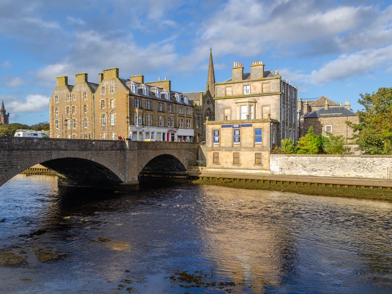 With an average property value of £126,708, Wick is the most northerly town to be included within the top ten. Located in Caithness, the town extends along the River Wick and along both sides of Wick Bay. 
