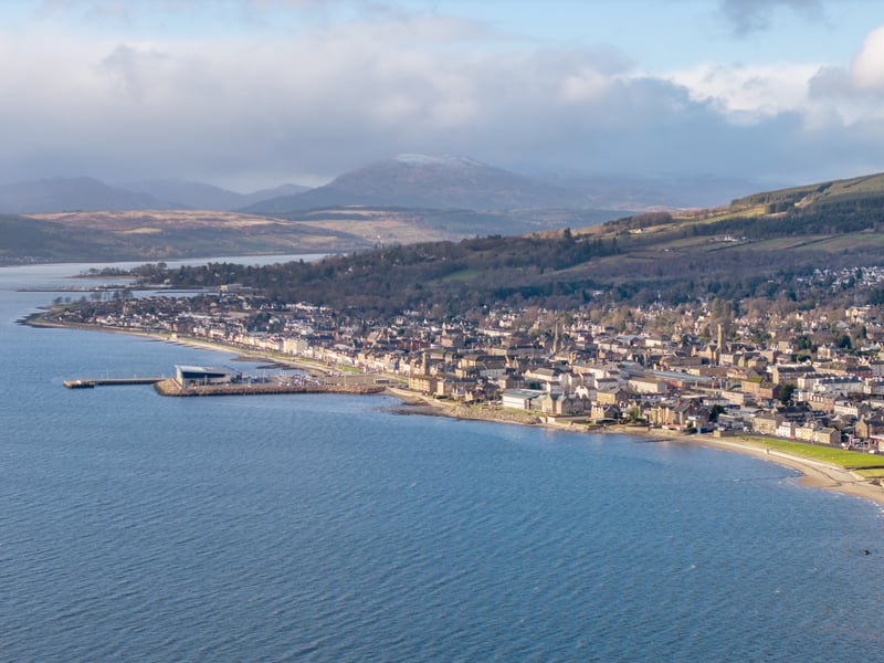 Also among Scotland’s most expensive coastal towns is Helensburgh, which is located along the north shore of the Firth of Clyde, around 30 miles from Glasgow. Part of the Argyll and Bute council area, on average a property in the town costs £246,938.