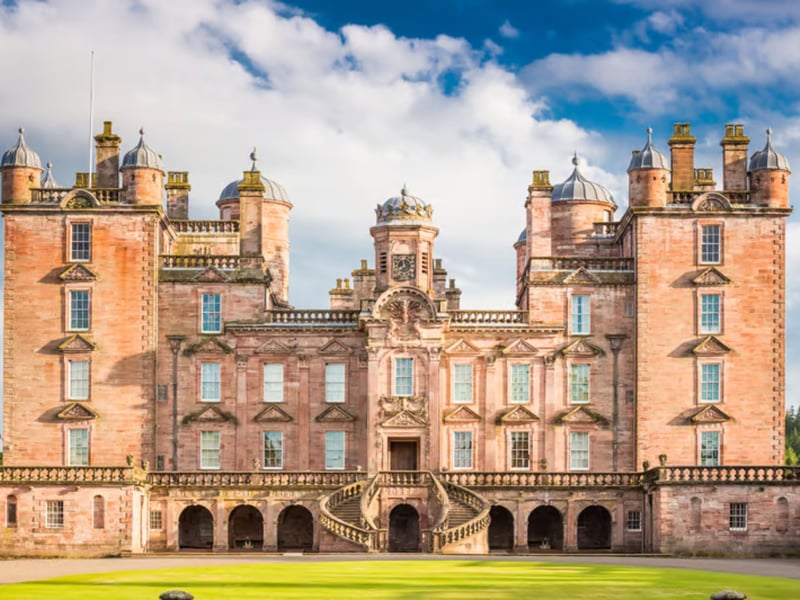 

Drumlanrig Castle, Dumfries & Galloway 

Held at the iconic pink Drumlanrig Castle, this festival is perfect if you’re looking for something a little different and is full of outdoor fun. Expect a mix of country sports, bird of prey displays, family-friendly activities, a lively main arena, and plenty of local food and craft stalls. One of the highlights includes an entertaining show starring skilled dogs and a team of determined Indian Runner ducks.  