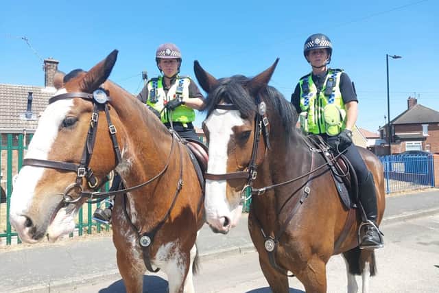 Officers, including those from our Mounted Section, carried out a series of high visibility patrols