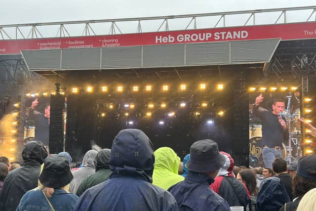 Claire posted: “Amazing night last night watching Shed Seven, Lightning Seeds and Paul Heaton. We had sun, rain, rainbows and a wonderful time.”