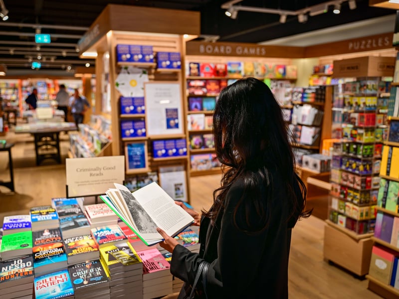The book shop has opened at the former Marks & Spencer unit at White Rose, opposite Primark.