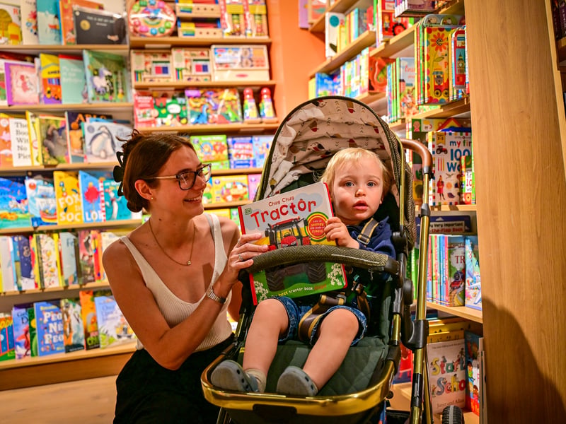 The space boasts a large children's section for younger readers