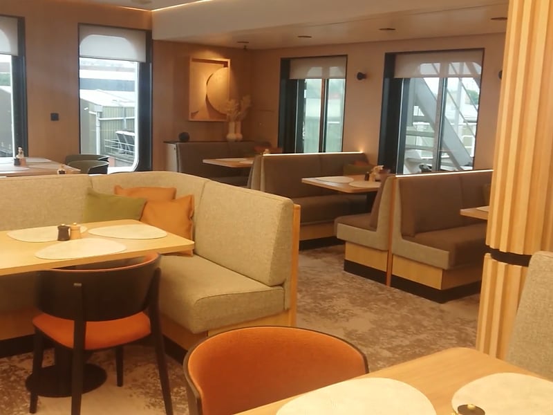 One of the sitting areas
