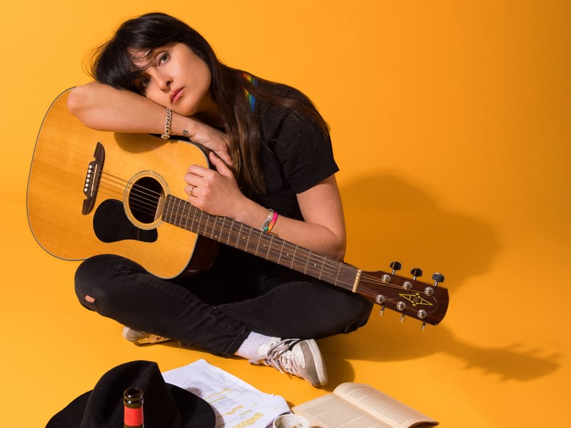 Lucie Barât, sister of The Libertines' frontman Carl Barât, steps into the spotlight in the world premiere of her autobiographical musical play Standing In The Shadows of Giants, directed by Traverse Associate Artist Bryony Shanahan.