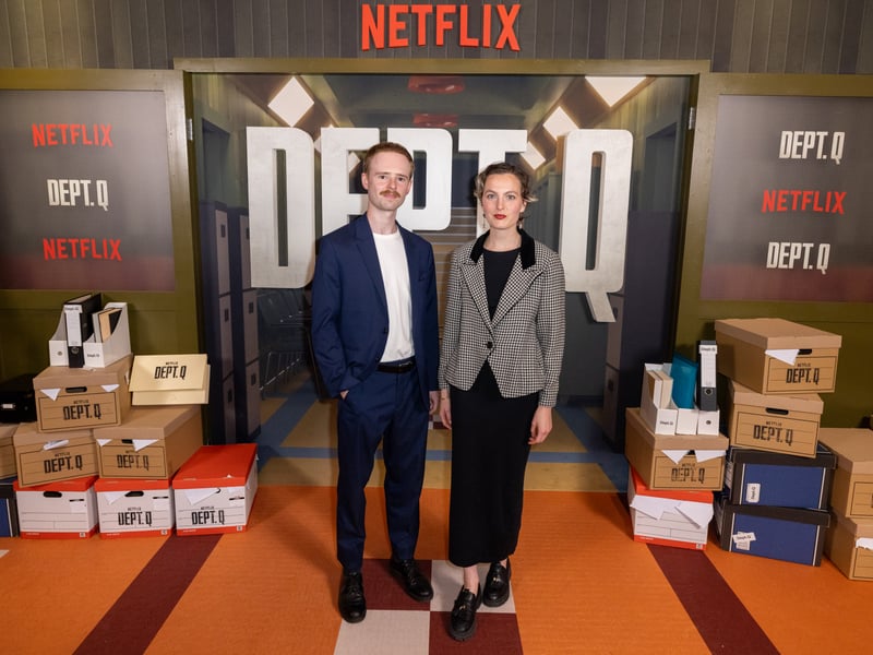 Having grown up in Scotland and the US, Catriona Stirling has appeared in shows such as We Were The Lucky Ones, Pictured here alongside Aron Dochard, she plays DC Wilson in Dept. Q.