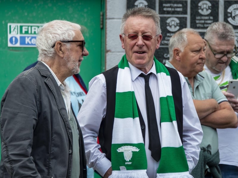 Sir Tom Farmer was known as the club's 'saviour' by many, with fans and well-wishers gathering to pay their respects.