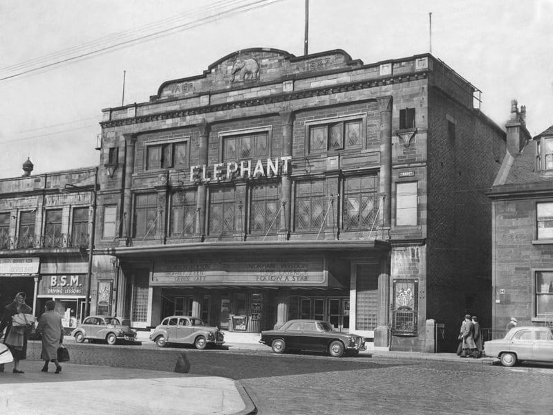 The White Elephant Cinema opened in Shawlands in 1927 having been designed by architect H Barnes. The upstairs of the building have been vacant for some time now. 