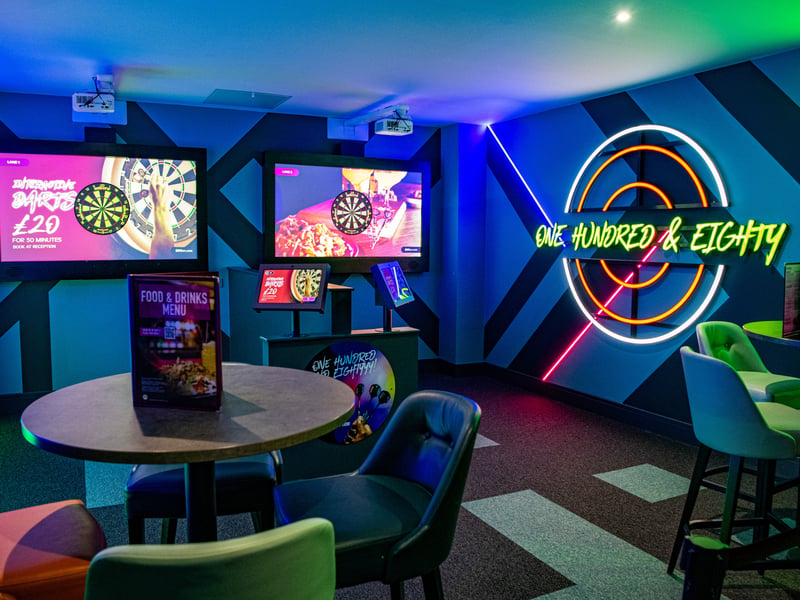 Try out the all-new interactive darts experiences and take on your mates, colleagues, or family in a fun and unique setting.