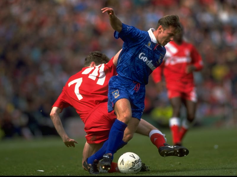 Beresford arrived at Fratton Park in 1989 and would go on to play a key role in Pompey’s FA Cup semi-final run in 1992. During his three-year stay, he scored 10 goals in 132 appearances from defence before going on to have a successful career at Newcastle. The Saints would break their transfer record in 1998, signing the defender for £1.5m. However, the left-back only made 17 outings at St Mary’s before departing in 2001.
