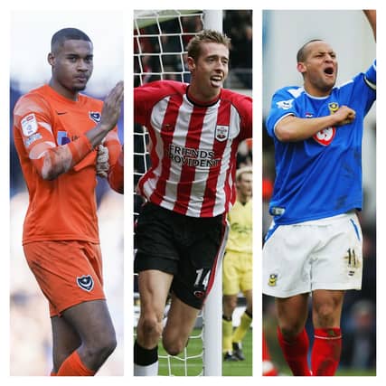 From left: Gavin Bazunu, Peter Crouch, Nigel Quashie.