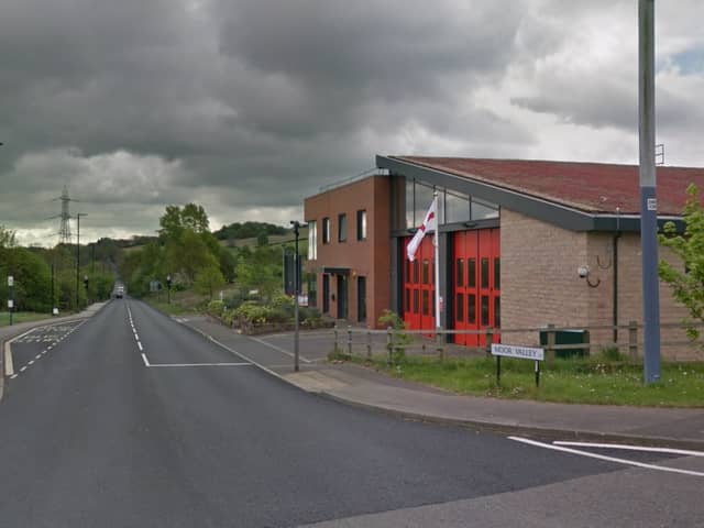 A motorcyclist was taken to hospital following a single-vehicle collision on Moor Valley in Sheffield on May 28.