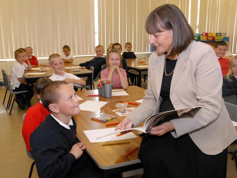 These pupils look like they were loving every minute in the classroom at Temple Park Juniors in this photo from September 2007.