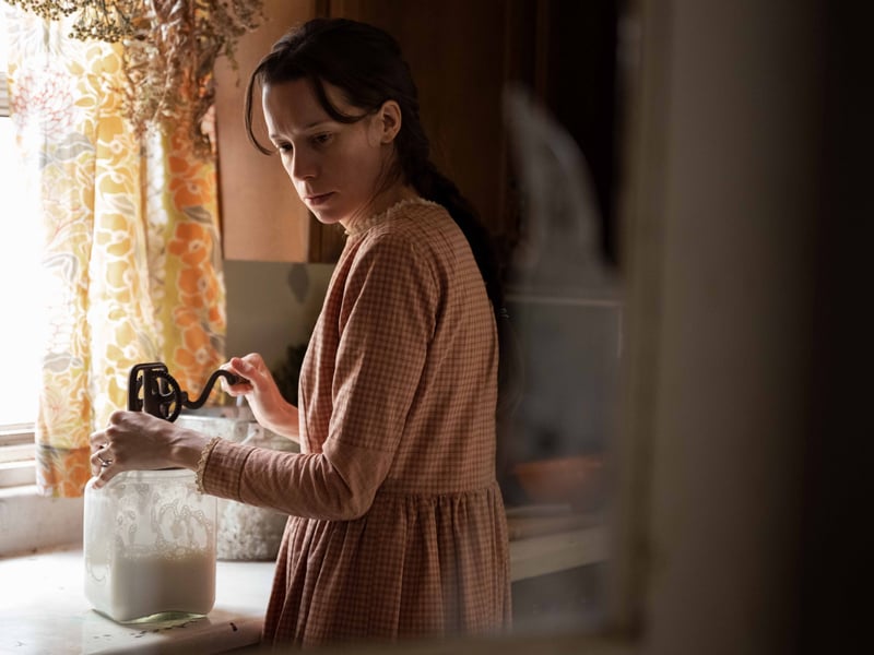 Pirrie starred opposite Andrew Garfield and Gil Birmingham in acclaimed 2022 American crime series 'Under the Banner of Heaven'. It tells the story of two detectives investigating a murder connected with a Mormon church. Pirrie plays Matilda, the wife of one of the sons of the Mormon family implicated in the crime.