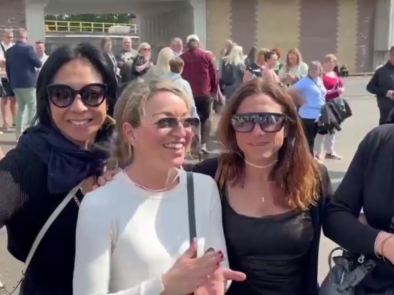 These four travelled from Genoa to be at the concert