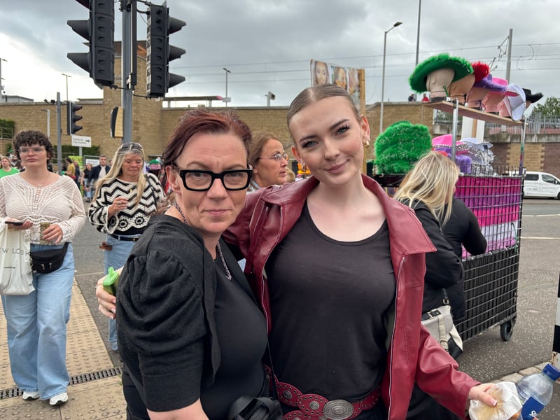 The fan on right, from Newcasle, has a video of herself singing Candy in her seventh birthday - but she and her friend, from Ireland, both say their favourite song is Come Undone.