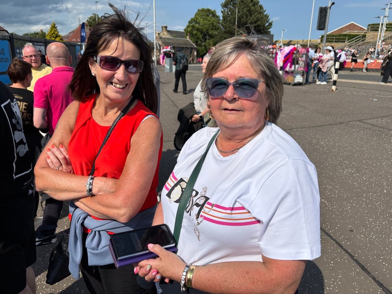 These two travelled from Middlesbrough and say they have been fans of Robbie Williams for 40 years.