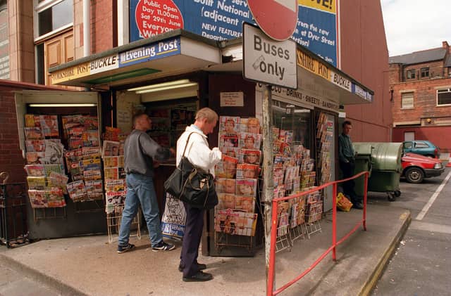 The National Express kiosk on Wellington Street was shutting down owing to relocation.
