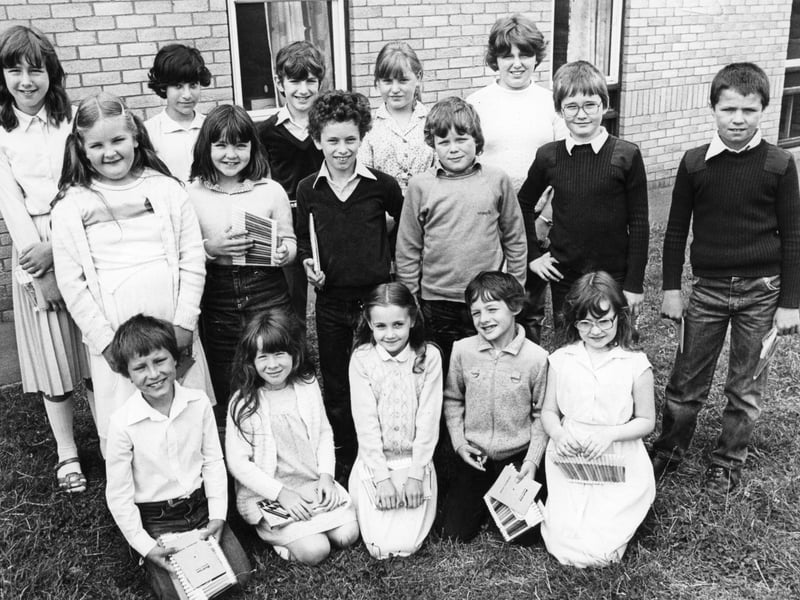 Pupils of Hadrian Junior School received prizes in an art competition sponsored by Hadrian Building Society. Tell us if you are in the picture.