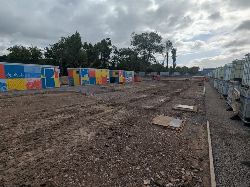 The haul road has now been removed as all the heavy work at this end of the lido is complete.