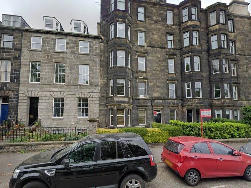Lead character DCI Carl Mork, played by Matthew Goode, lives at a flat here on Leith Links at Links Gardens in Department Q.