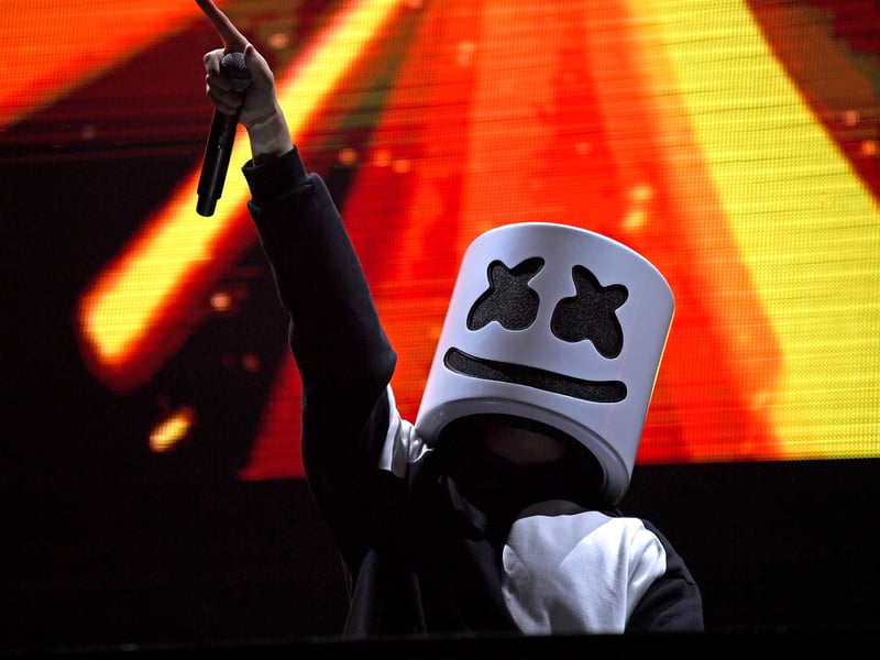 The masked sensation, Marshmello, not only captivates millions of listeners but also represents significant earning power with an estimated market value of £121,837, showcasing his massive global appeal.