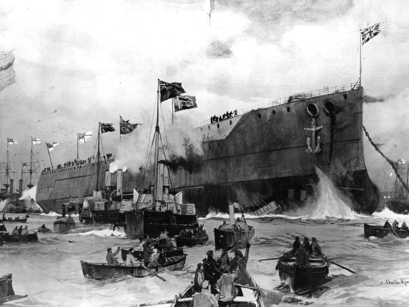 Launched in 1906, HMS Dreadnought revolutionised naval warfare with her turbine engines and all-big-gun armament. She rendered all previous battleships obsolete overnight and triggered a global naval arms race. Though she missed the Battle of Jutland, her influence was profound, giving her name to a whole class of battleships. Symbolic of British industrial and naval power, she served mainly as a training and patrol vessel during the First World War before being scrapped in 1923.
