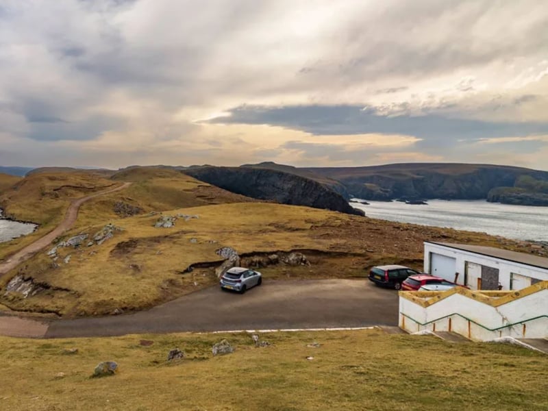 This quirky studio flat at Strathy Point Lighthouse in the Scottish Highlands has an idyllic setting