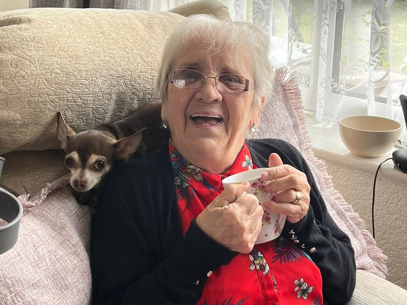 Our beloved Mam and Gran died peacefully in her sleep, aged 93. Joan will be deeply missed by all who knew and loved her, especially her children, Christine, Carol and Tony and her grandchildren, Sarah, Charlotte, Dane, Rob, Laura, Ashley, Caitlin and Palmer. She is now reunited with her late husband Robert (Bob) and son David. A celebration of Joan's life will be held at Cottingley Crematorium on Monday 9th June at 2.30pm. Any kind donations in lieu of flowers to Kidney Research UK or Arthritis Action. All enquiries to Percy R Wood Funeral Directors. Tel: 0113 270 5015