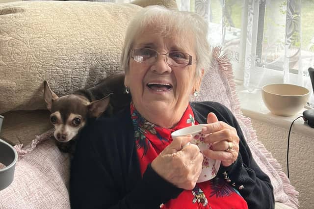 Our beloved Mam and Gran died peacefully in her sleep, aged 93. Joan will be deeply missed by all who knew and loved her, especially her children, Christine, Carol and Tony and her grandchildren, Sarah, Charlotte, Dane, Rob, Laura, Ashley, Caitlin and Palmer. She is now reunited with her late husband Robert (Bob) and son David. A celebration of Joan's life will be held at Cottingley Crematorium on Monday 9th June at 2.30pm. Any kind donations in lieu of flowers to Kidney Research UK or Arthritis Action. All enquiries to Percy R Wood Funeral Directors. Tel: 0113 270 5015