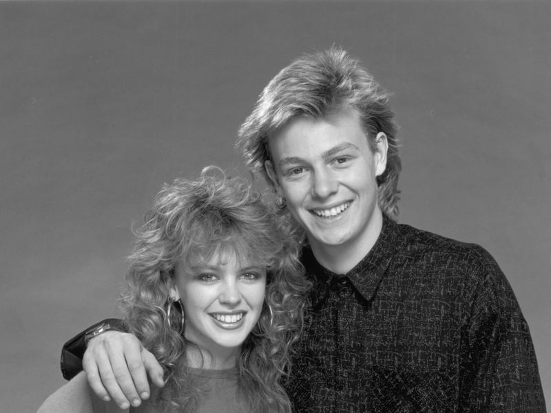 They were the dream couple, and millions tuned in to watch Charlene (Kylie Minogue) and Scott (Jason Donovan) get married when their big day was finally screened in the UK on November 8, 1988. Fiction spilled over into reality as the couple dated in real life, and they performed the chart-topping duet Especially For You together. Kylie has gone on to enjoy a hugely successful pop career since leaving Neighbours, while Jason Donovan's debut album, Ten Good Reasons, was the highest-selling album in the UK in 1989, and he also won acclaim for his performance in the award-winning musical Joseph and the Amazing Technicolor Dreamcoat.