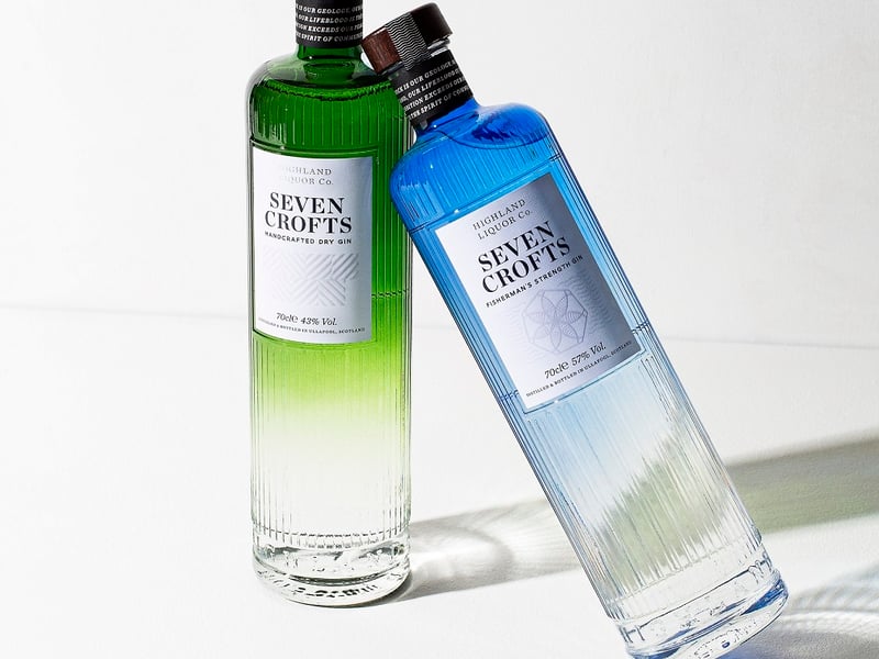 Highland Liquor Co. Seven Crofts Fisherman's Strength Gin