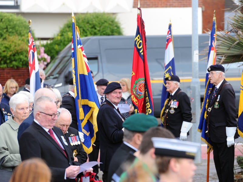 Standard bearers at the commemorations