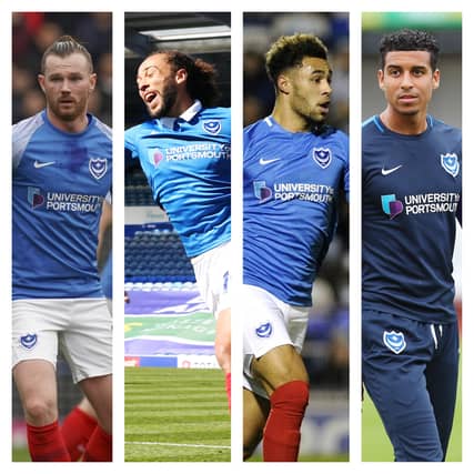 From left: Ryan Tunnicliffe, Marcus Harness, Andre Green, Louis Dennis.