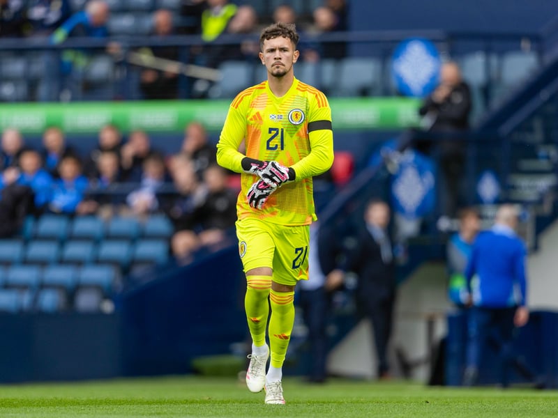 His poor clearance led to the opening goal from Iceland. Made a second weak clearance shortly afterwards, and spilled another. Didn't command his area anywhere near enough for the second, and had a bit of a nightmare for the third as it just fell through his hands. Has only played 10 minutes of senior football this year and, understandably, looked nervous. But it was a nightmare first appearance.