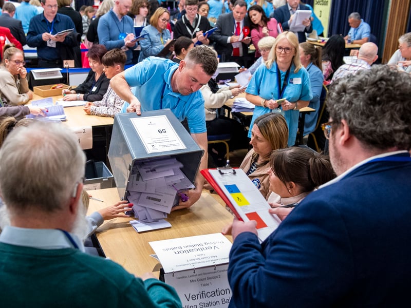 More votes arrive to be counted 