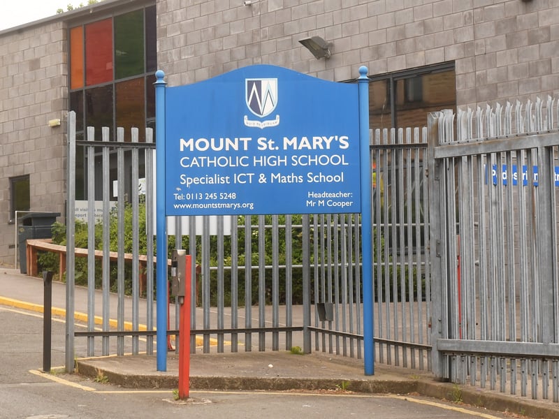 Mount St Mary's Catholic High School, located on Ellerby Road, East End Park, scored an attainment 8 average of 49.6.