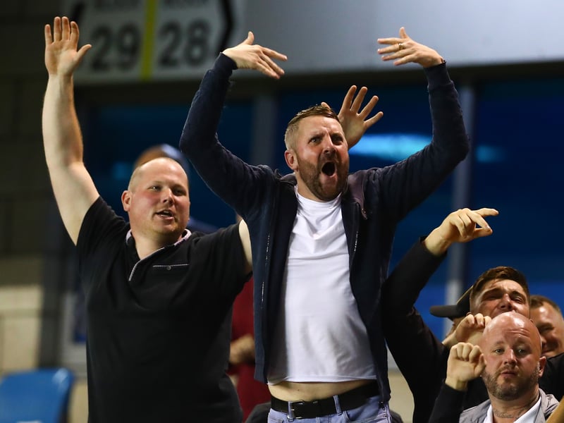 Fans offering out an away fan whilst being nearly 400 yards away and having 20 stewards between themselves and the opposing fan.
Ian Roberts