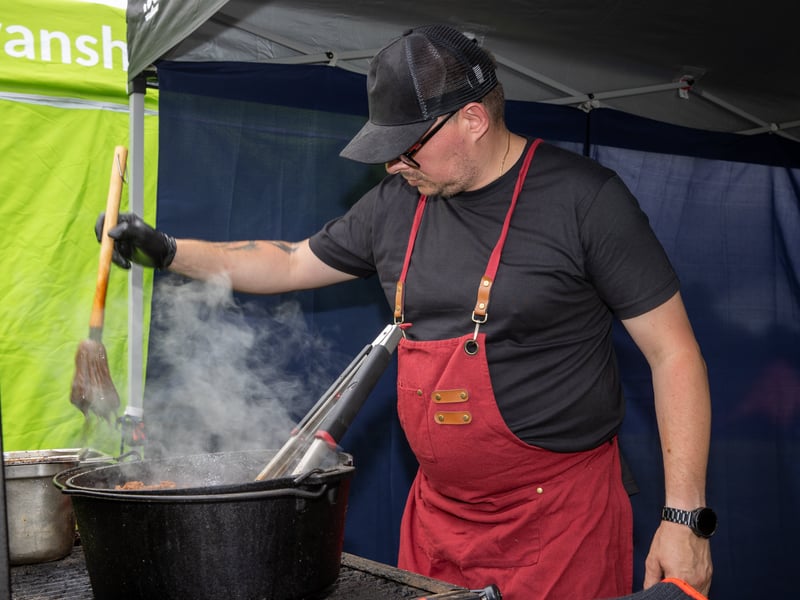 Stansted Park hosted the annual South Downs Food Festival equipped with family entertainment, live music and lots of different food vendors.

Pictured -  Crane Feasts

Picture: Alex Shute