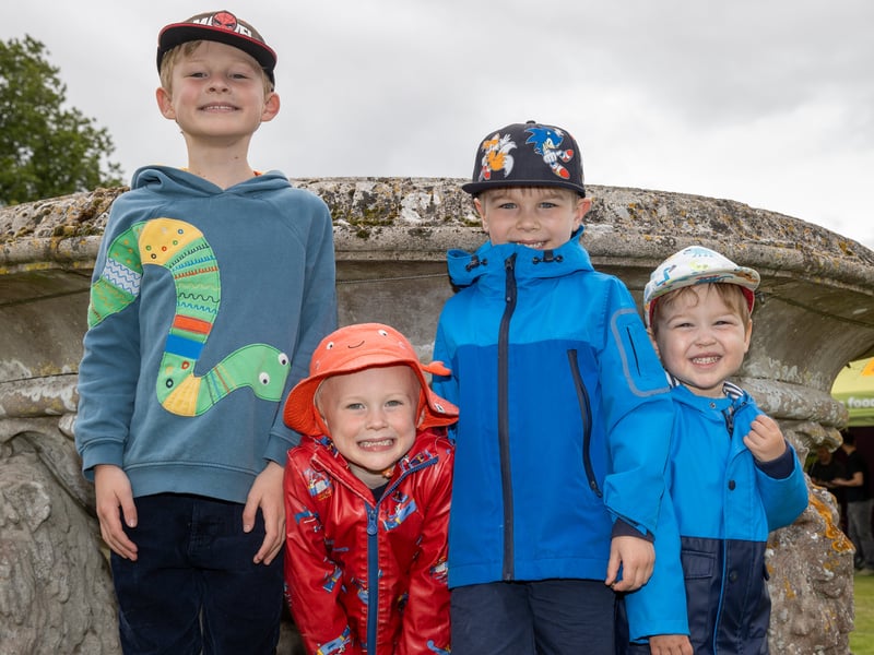 Stansted Park hosted the annual South Downs Food Festival equipped with family entertainment, live music and lots of different food vendors.

Pictured:Henry, 9, Toby, 5, Jake, 3 and Theo, 6

Picture: Alex Shute
