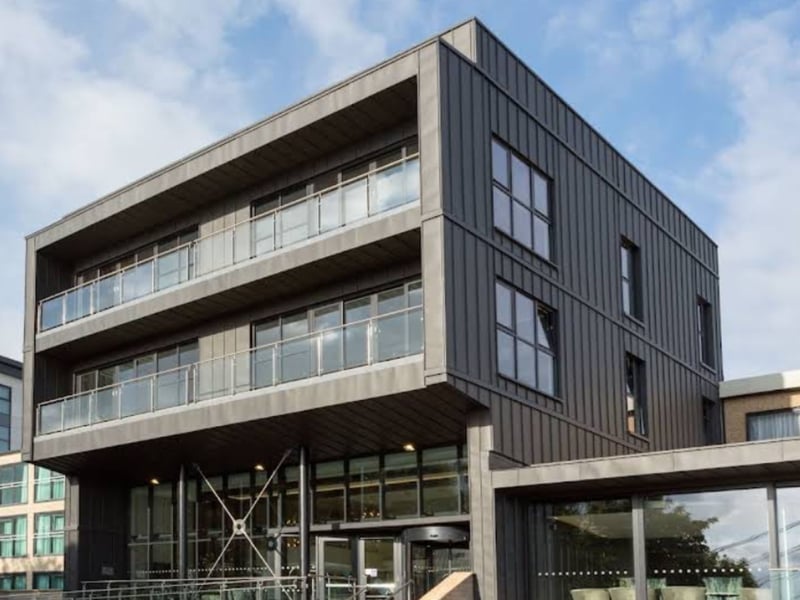 When the investigation leads to a hotel in the shadow of the Forth Bridges, the building shown is the Hilton DoubleTree Hotel, in Queensferry.